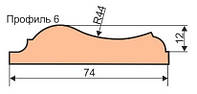Фреза для изготовления наличника 125х32х80 (Профиль 6)