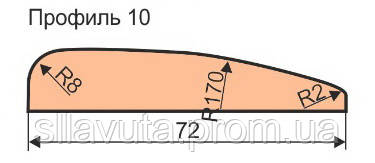 Фреза для изготовления наличника 125х32х80 (Профиль 10) - фото 1 - id-p629432327