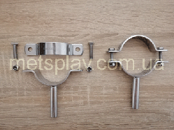 Хомут на ніжці з нержавіючої сталі Ду 25 (33,7 мм AISI 304