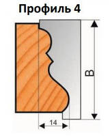 Фреза по дереву для изготовления плинтуса 125х32х50 (Профиль 4)