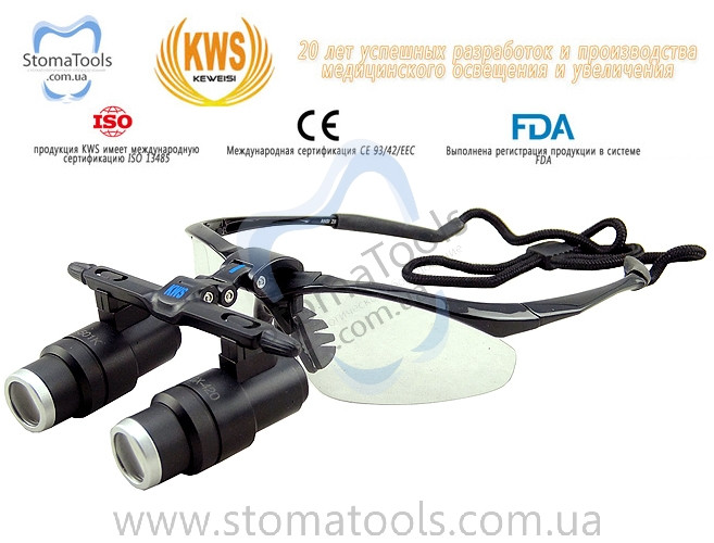 KWS FD-501K x5.0 - Бінокулярні лупи (призма Кеплера)