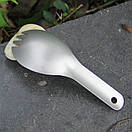 Титанова ложка-виделка Keith 117 мм, фото 7