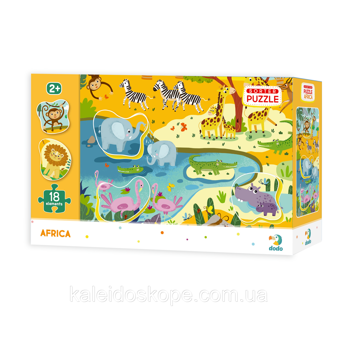 Пазл-вкладиш Африка Dodo (пазл сортер Африка), фото 1