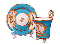Чайный набор чашка с блюдцем фарфоровая Lefard Придворная дама на 2 предмета 93-096 фарфор