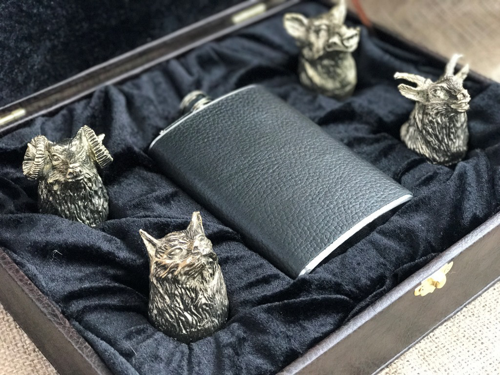 Стопки перевертні Люкс Nb Art 4 штуки з флягою 48440016 VE