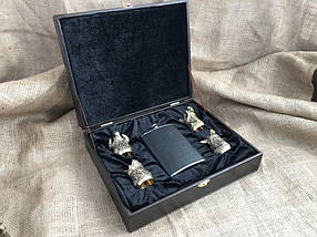 Стопки перевертні Люкс Nb Art 4 штуки з флягою 48440016 VE, фото 2