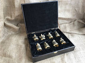 Набір бронзових чарок Nb Art Полювання 8 шт 48440035 VE, фото 2