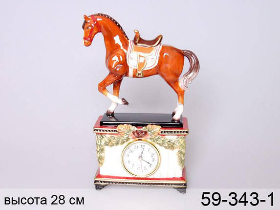 Годинники настільні Кінь 28 см 59-343-1, фото 2