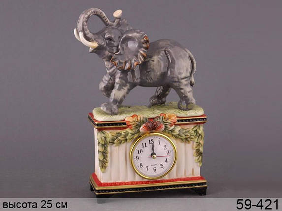 Годинник настільні Слон 25 см 59-421, фото 2