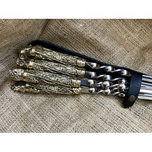 Шампура Люкс з вилкою для зняття м'яса Звірі Nb Art 47330092 VE, фото 3