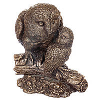 Статуэтка Veronese Сова с совенком 14 см 74523A1 фигурка совы веронезе сувенир