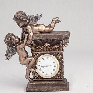 Години настільні Veronese Граючі ангелочки 17 см 74349 камінний годинник ангел