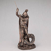 Статуетка Veronese Георгій Переможець і змій дракон 30 см 75816 фігурка Веронезе воїн