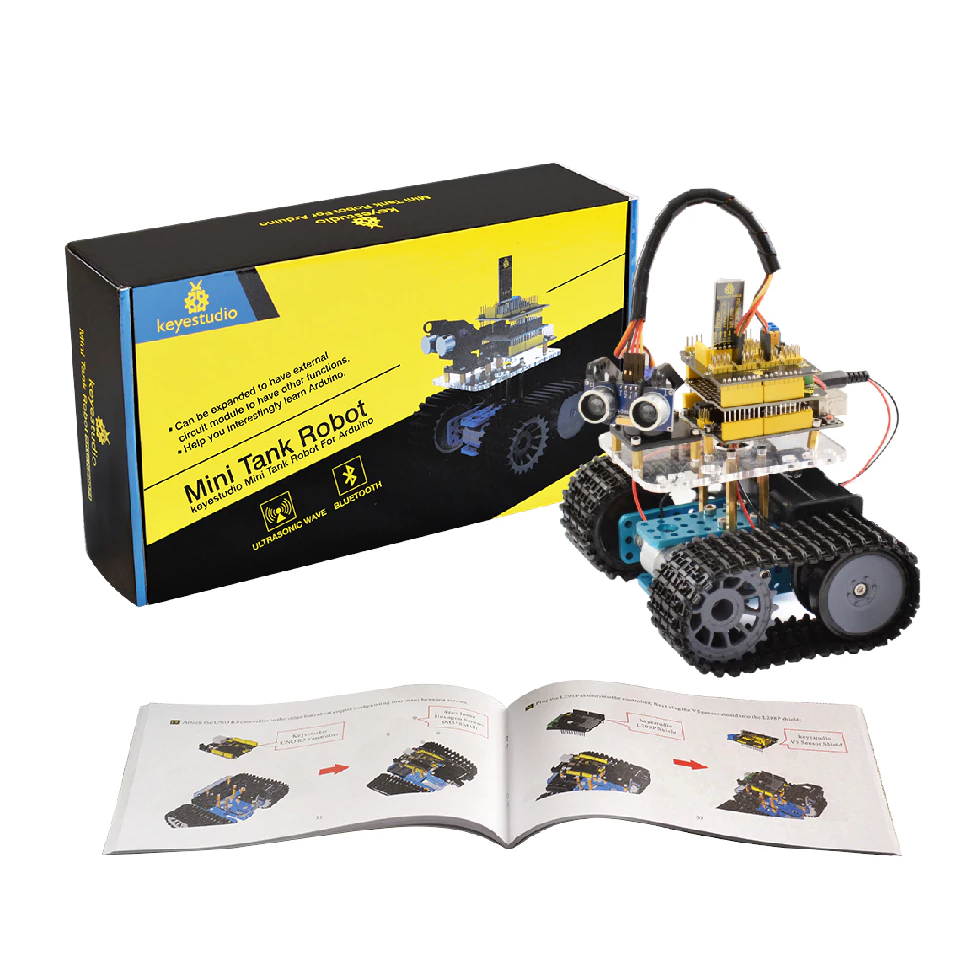 Набір Arduino Мінітанк Робот з Bluetooth (Найкращий подарунок)