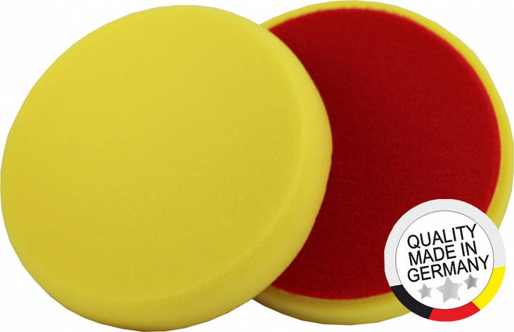 Круг полірувальний жовтий середній 150мм MENZERNA (липучка), фото 1