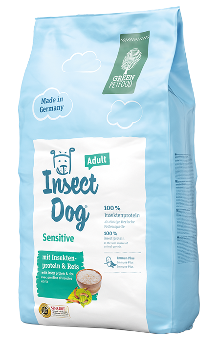 Green Petfood (Грін Петфуд) InsectDog Sensitive сухий корм з протеїном комах і рисом, 4.5 кг