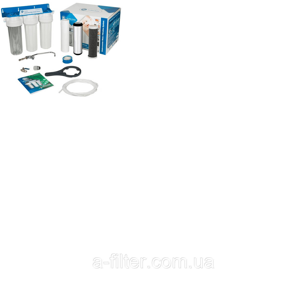 Триступенева система фільтрації під мийку для м'якої води FP3-K2, фото 1