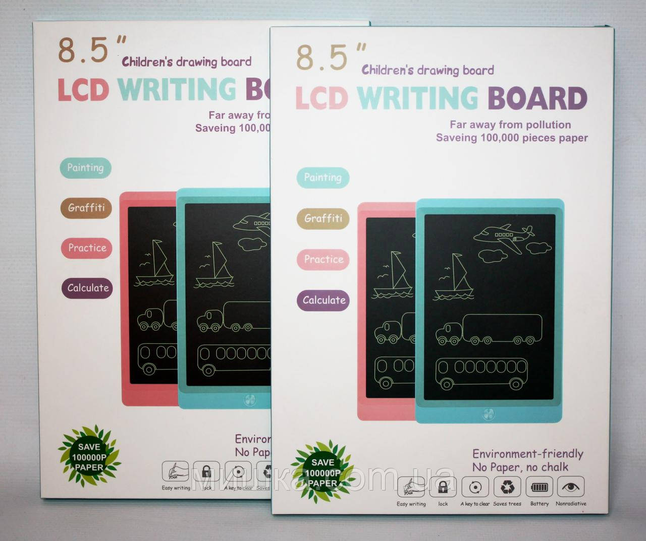 Дитячий планшет LCD 8.5" для малювання зі стилосом WRITING BOARD