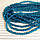 Кришталева намистина, "рондель", морська хвиля, 3х4 мм, фото 2