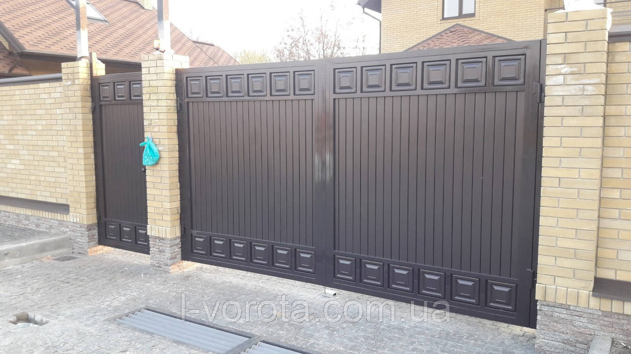 Автоматичні розсувні ворота ТМ Хардвік 3500, 2100 (дизайн ЛЮКС)