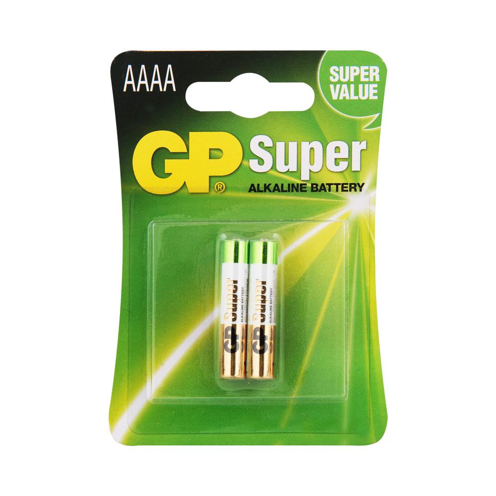 Батарейки AAAA (LR61 / LR8 / 25A) GP Super Alkaline (1.5v) 2шт.
