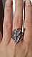 Срібне кільце Оракул з трикутним каменем, фото 4