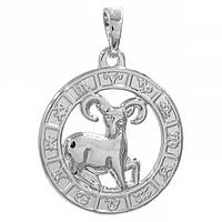 Підвіска Овен родій 2*2 см