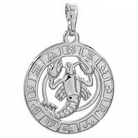 Підвіска Рак родій 2*2 см