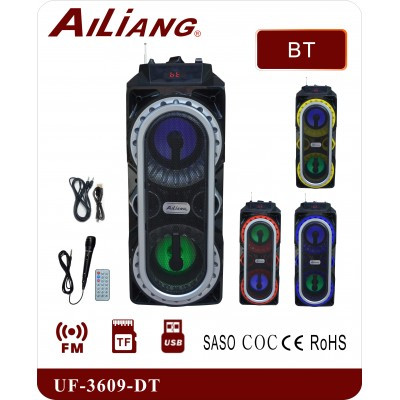 Переносна акустика Ailiang UF-3609-DT караоке колонка з мікрофоном