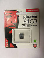 Карта пам'яті 64 GB microSDXC Kingston Canvas Select UHS-I Class 10 R-80MB/s (SDCS/64GBSP) no adapter