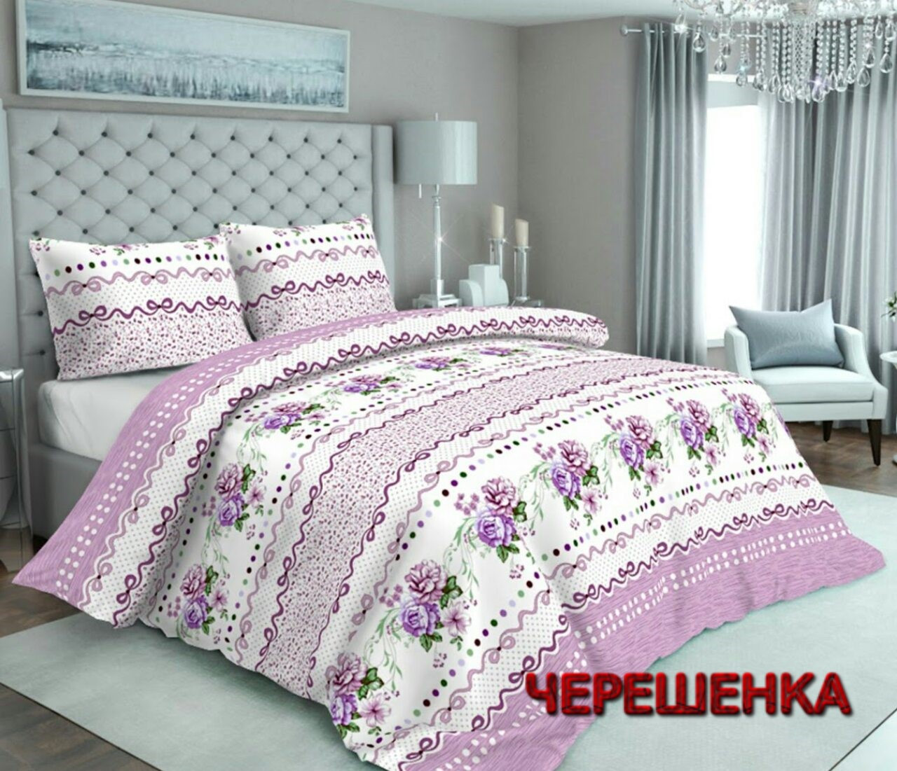 Тканина для постільної білизни Бязь "Gold" Lux GL1075 (50м)