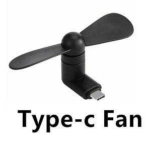 Міні OTG вентилятор TYPE-C. Чорний