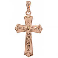 Підвіска Хрестик з розп'яттям 2,7 см (Медичне золото)