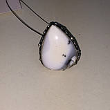 Кільце крапля дендритовый опал розмір 18,5-19 кільце з дендро-агатом опалом в сріблі Індія, фото 2