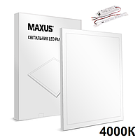 Maxus Panel 36W 3600Lm 4000К Ra80 аварийная светодиодная LED-панель 600х600 с акумулятором