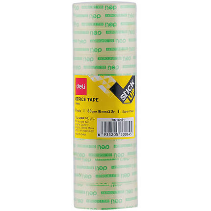 Скотч канцелярський Deli 30064 прози 12ммх18м 38мкм, фото 2