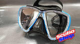 Маска Cressi Big Eyes для підводного плавання (чорне-синя), фото 3