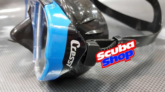 Маска Cressi Big Eyes для підводного плавання (чорне-синя)