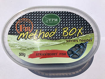 Method box FPM F18 Micro Pellets 500г + Aroma 50мл Strawberry Fish Клубника Рыба