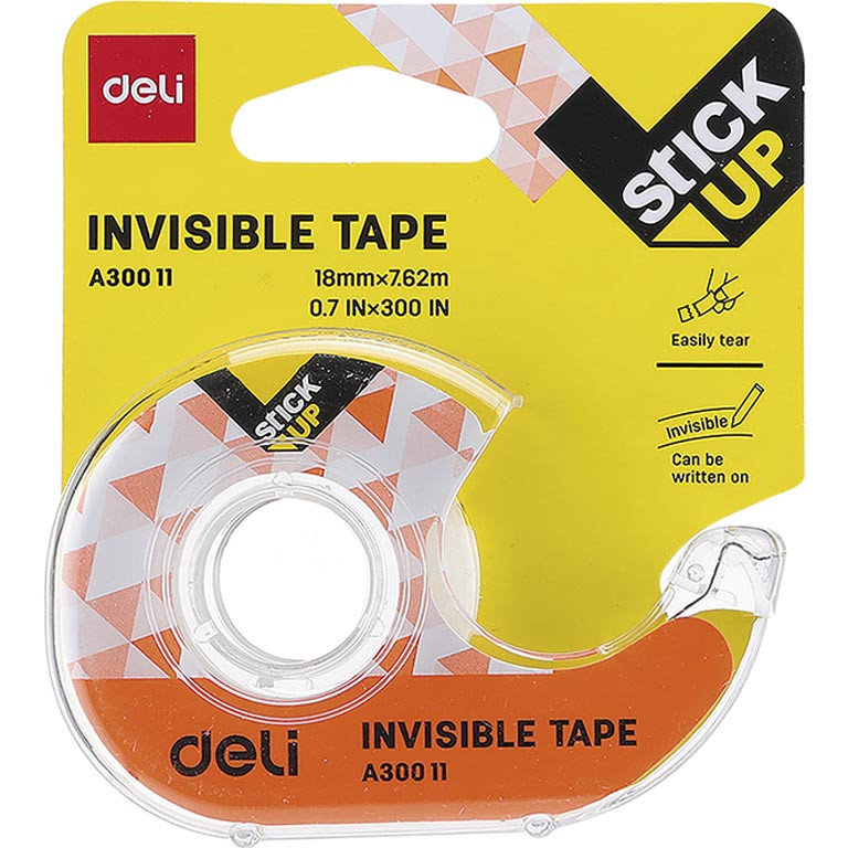 Рулетка для скотча Deli EA30011 до 20мм прозорий, Скотч стрічка для паперу