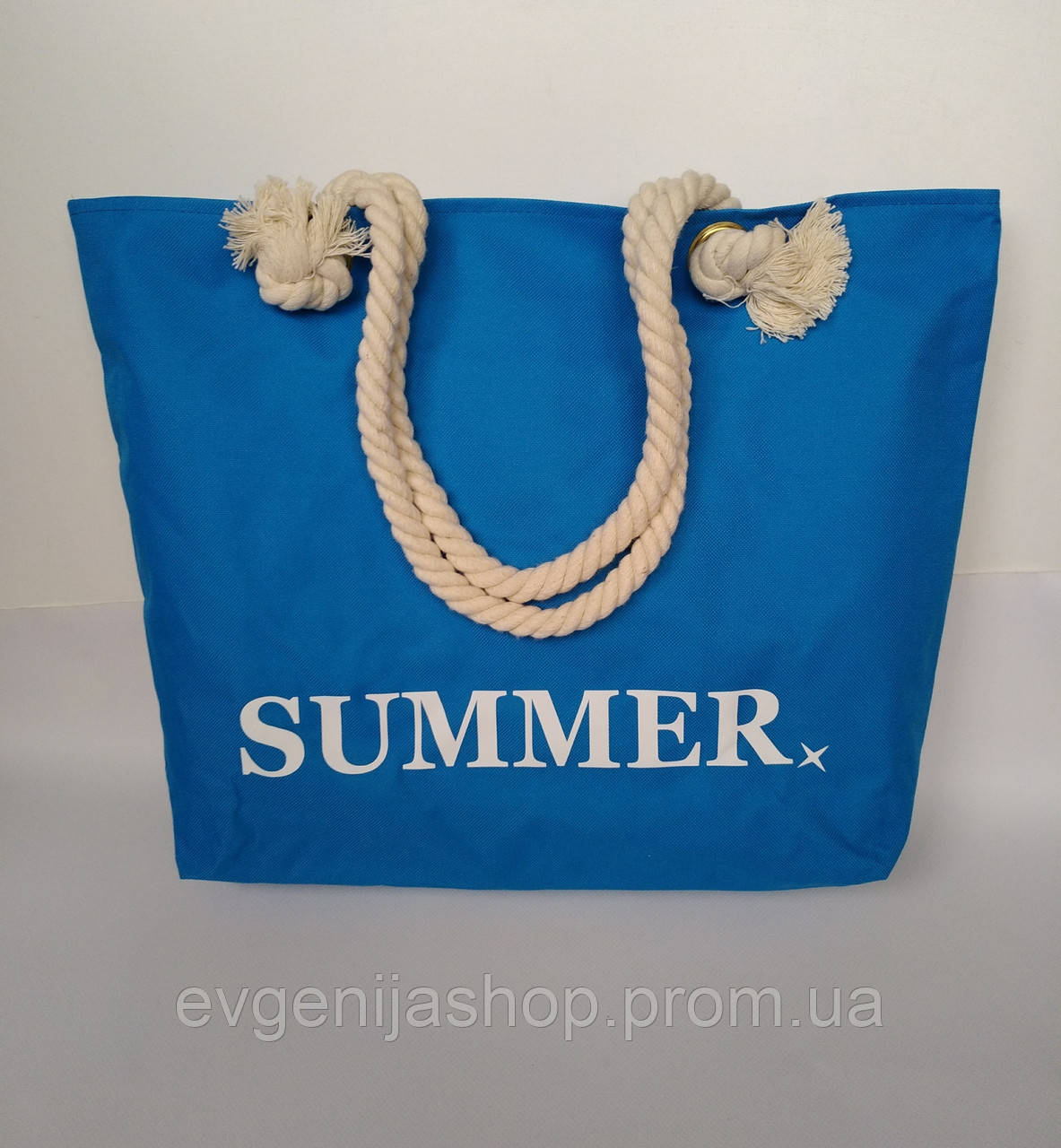 Пляжна сумка Summer. Блакитна