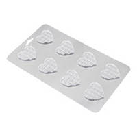 Молд для шоколаду мініплитки Сердечка, пластик