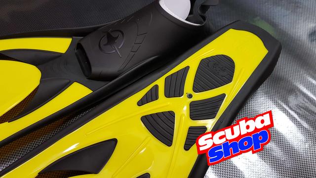 Ласти для плавання Beuchat Jetta з відкритою п'ятою, жовті