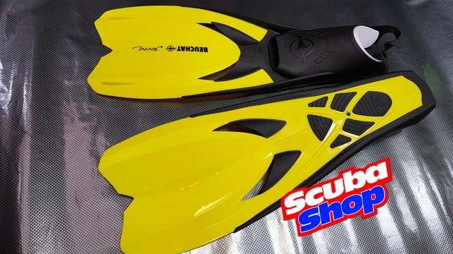 Ласти для плавання Beuchat Jetta з відкритою п'ятою, жовті