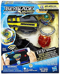 Цифровий вовчок бейблейд Фафнір Ф3 Beyblade Burst Evolution Digital Control Kit Fafnir F3