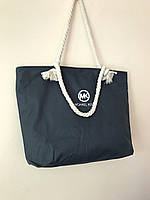 Пляжна сумка з логотипом Michael Kors. Темносіра
