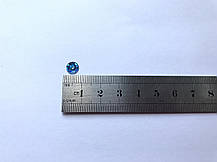 Паєтки круглі 7 мм шестигранник, колір синій упаковка 100 грамів, фото 3