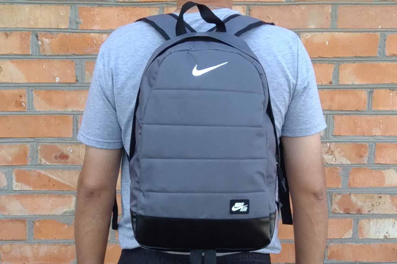 Рюкзак городской, спортивный Nike Air, найк. Качество. Серый с черным