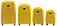 Чемодан дорожный на 4 колесах Wings 912 Большой (L) Желтый, фото 5