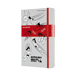 Блокнот Moleskine Limited Astro Boy середній 13х21 см 240 сторінок в лінію Світло-Сірий (8058647621197)
